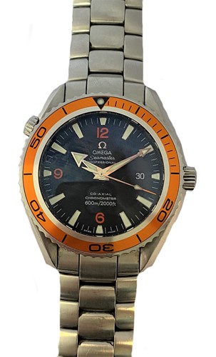 Lot 393 - Omega - A steel Seamaster 'Planet Ocean 600m' wristwatch