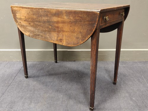 Lot 500 - A 19th century mahogany pembroke table 68 x 81...