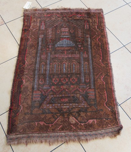 Lot 684 - Two Afghan rugs and a Belushi rug