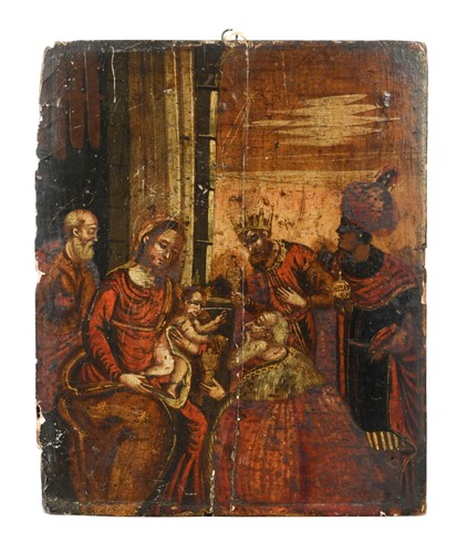 Lot 644 - A Greek icon, 18th century