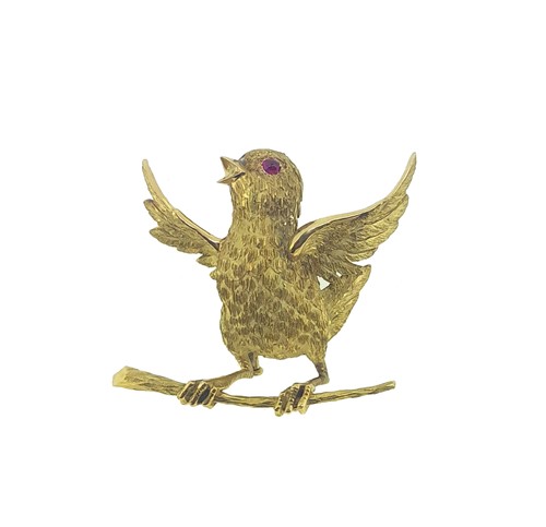 Lot 114 - Garrard & Co - An 18ct gold brooch