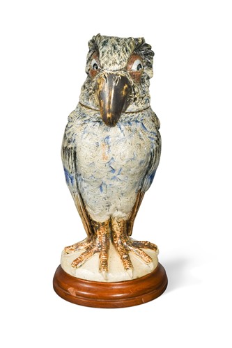 Lot 42 - Robert Wallace Martin for the Martin Brothers, a large stoneware jar and cover, 1898