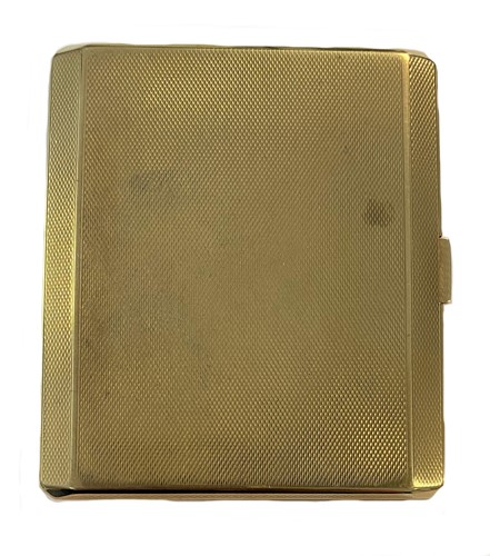 Lot 486 - An Edward VIII 9ct gold pocket cigarette case