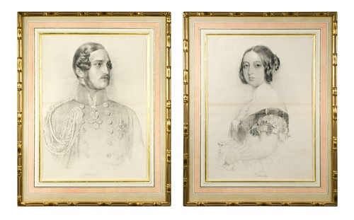 Lot 326 - Frederick Christian Lewis (British, 1779-1856) after Franz Xaver Winterhalter