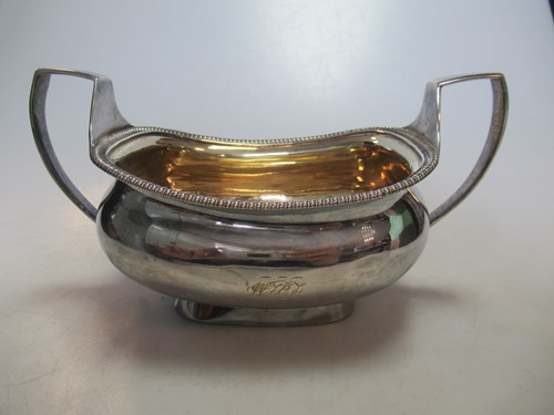 Lot 258 - A silver two handled sugar bowl by R & S...