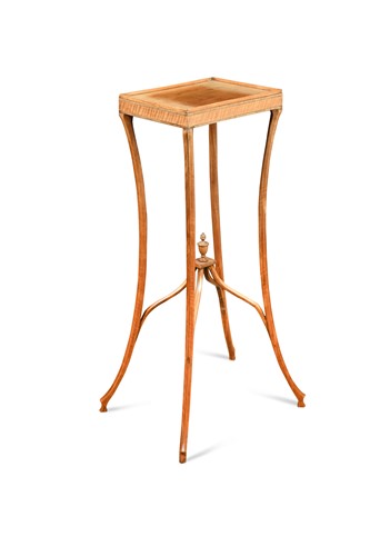 Lot 652 - A satinwood jardinere stand, 19th century