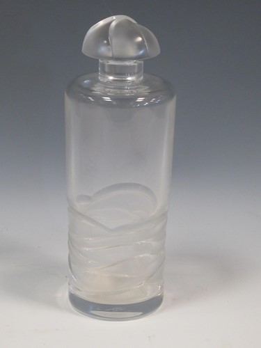 Lot 96 - A modern Lalique glass carafe, 24cm high