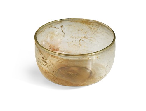 Lot 643 - A Syrian glass bowl, 2nd-4th century AD