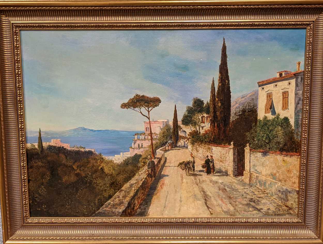 Lot 428 - G H Rose (fl. 1900) View of the Bay of Naples,...