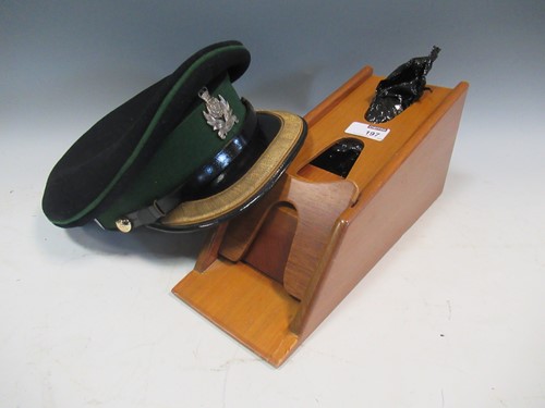 Lot 197 - British Army Intelligence Corps major’s cap;...
