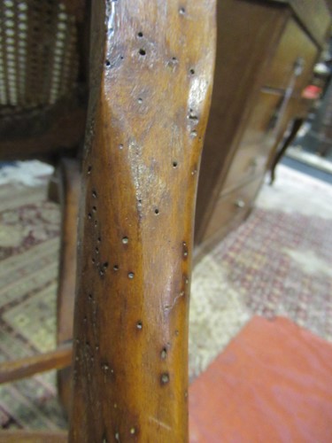 Lot 580 - A set of six Louis XV caned side chairs