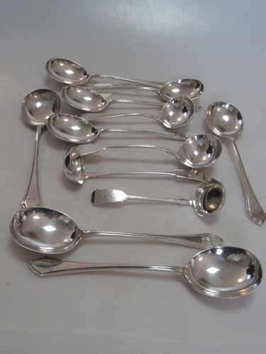 Lot 251 - A collection of assorted silver flatware...