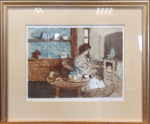 Lot 303 - Bernard Dunstan RA (British 1920-2017), Woman...