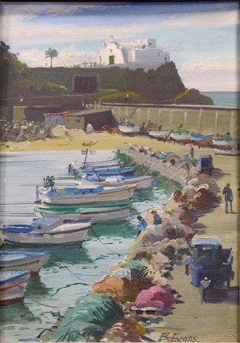 Lot 327 - Bernard Evans (British 1929-) Forio, Ischia...