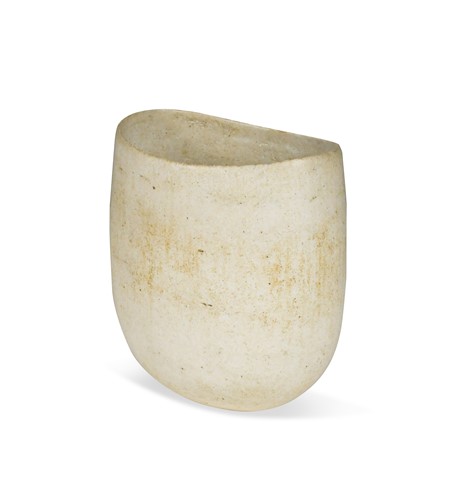 Lot 79 - John Ward (1938-), a stoneware vessel with dipped rim