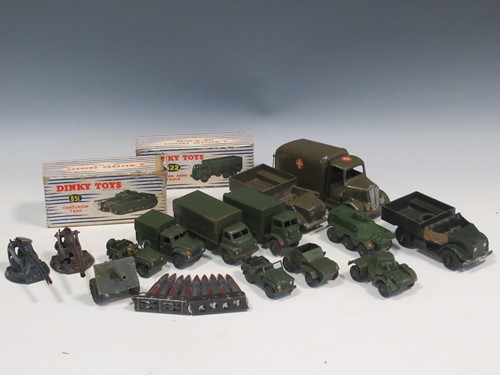 Lot 103 - Dinky and Britains army vehicles, including...