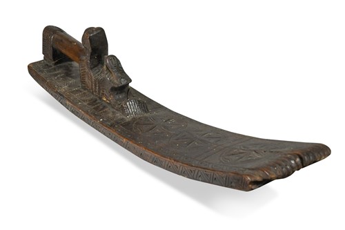 Lot 563 - A Scandinavian carved pine mangle board, late 18th or early 19th century