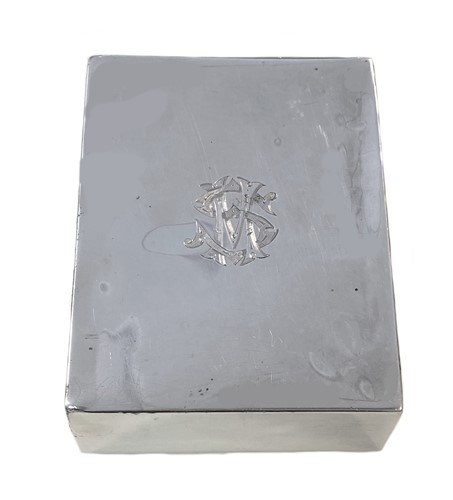 Lot 455 - An unusual Victorian silver cigarette box