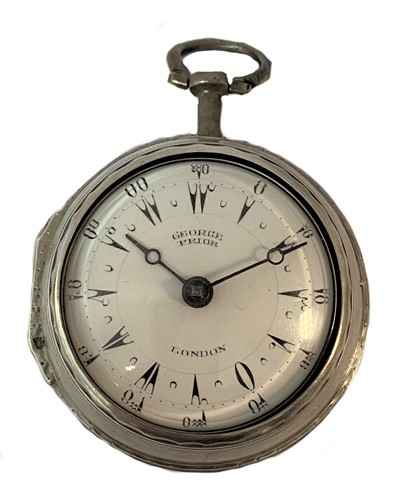 Lot 283 - George Prior, London - An 18th century pair cased pocket watch