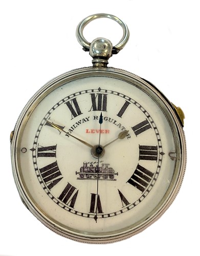 Lot 318 - Illinois Watch Co. - A late 19th century Sterling silver open faced  pocket watch