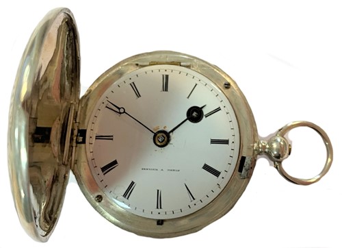 Lot 316 - Janvier, Paris - A full hunter pocket watch