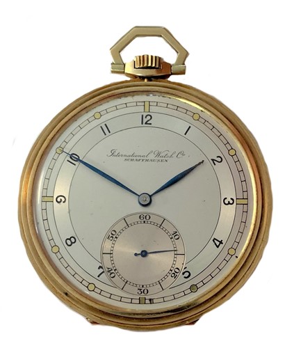 Lot 342 - IWC, Schaffhausen - A Swiss 14ct gold open faced pocket watch