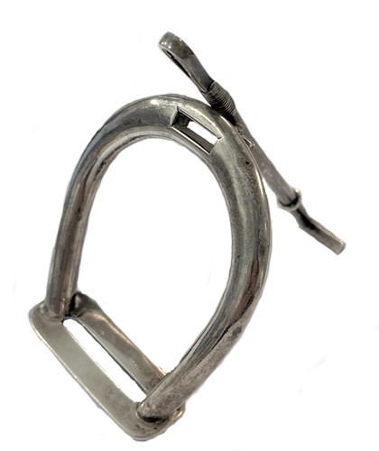 Lot 372 - A Victorian Sterling silver novelty pocket watch stand