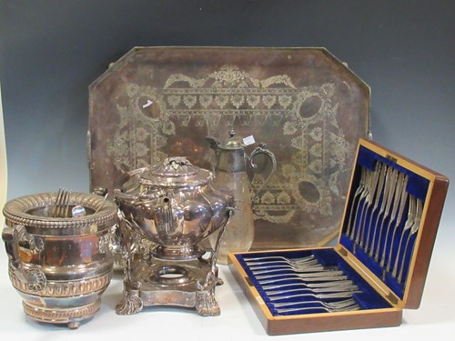Lot 201 - A large collection of silver plated items...