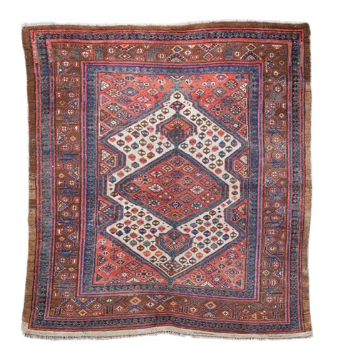 Lot 497 - A Persian Seraband rug, early 20th century