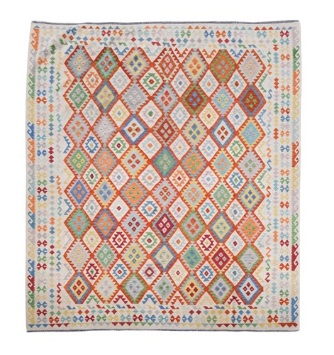 Lot 486 - A modern kilim of Anitolian design 395 x 313cm