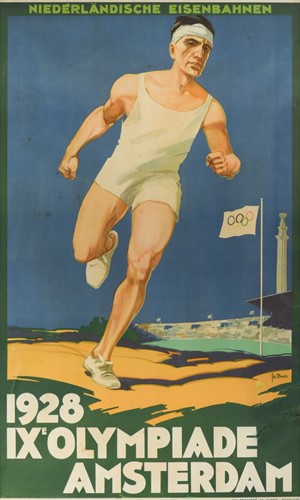 Lot 326 - An original poster for the 1928 IX Summer Olympic Games, Amsterdam
