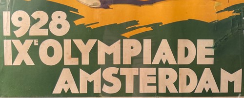 Lot 326 - An original poster for the 1928 IX Summer Olympic Games, Amsterdam