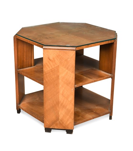 Lot 245 - A Heal's Art Deco walnut book table