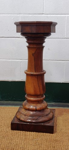 Lot 553 - A 19th century rosewood column 80cm high