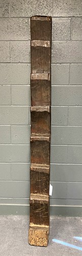 Lot 136 - A North East Nepal six-step ladder, 18th/19th century