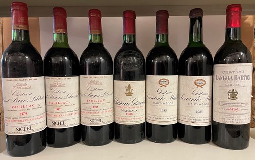 Lot 689 - Seven mixed clarets.