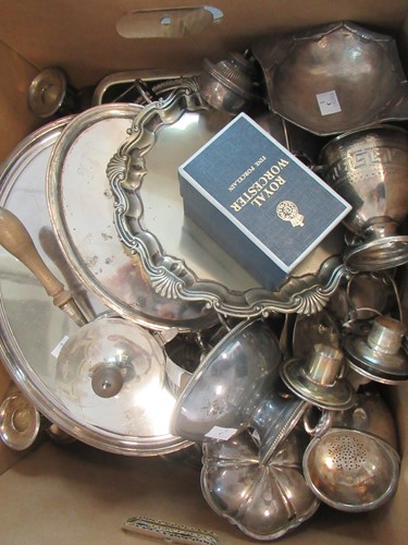 Lot 269 - A large collection of silver plated items...
