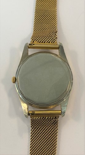 Lot 413 - Universal, Genève - A gold plated 'Polerouter' wristwatch on a later bracelet stamped 14K