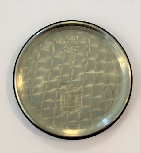 Lot 413 - Universal, Genève - A gold plated 'Polerouter' wristwatch on a later bracelet stamped 14K
