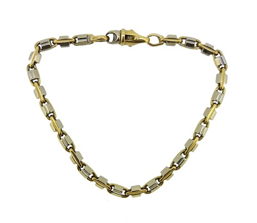 Lot 200 - A two colour bracelet