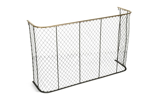 Lot 608 - A wirework nursery fender, 19th century