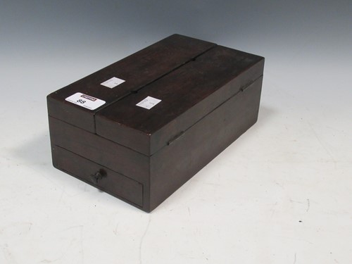Lot 88 - A 19th century rosewood writing box