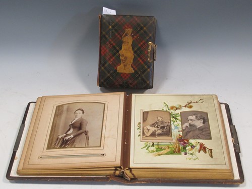 Lot 205A - Two albums of carte de visite portraits,...
