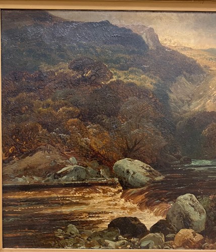 Lot 294 - Clarence Roe (1850-1909) The River Strid,...