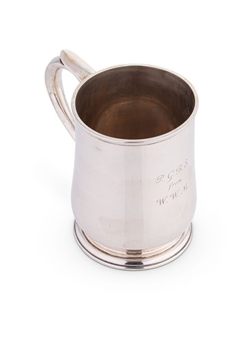 Lot 668 - A George VI silver tankard