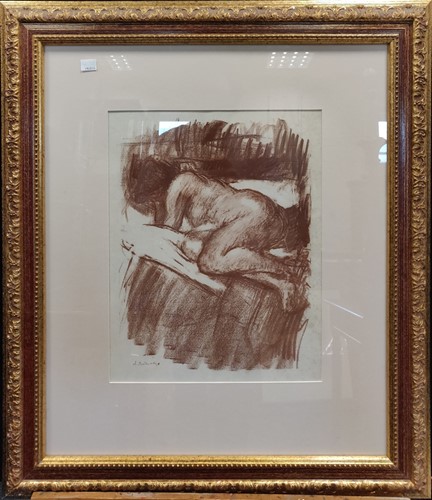 Lot 308 - Albert Belleroche (British, 1864-1944) Study...