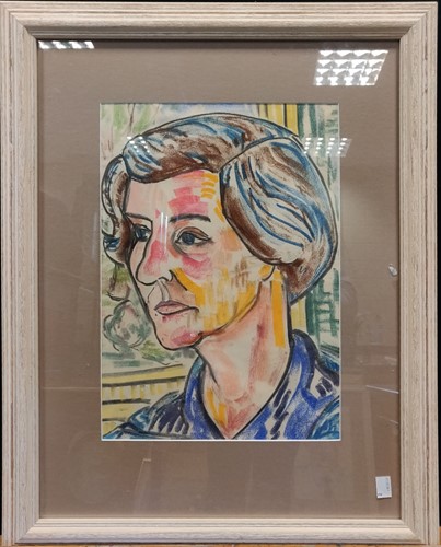 Lot 310 - Elvic Steele (1920-1997) Portrait of Esther...