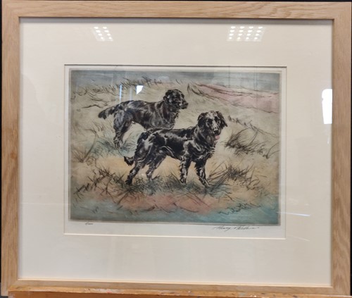 Lot 307 - Henry Wilkinson (1921-2011) Two black setters...