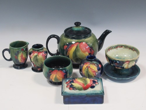 Lot 5 - A Moorcroft Leaves & Berries pattern...