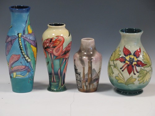 Lot 15 - Three modern Moorcroft vases, including one...